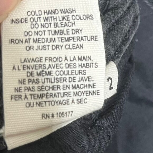 Ulla Johnson Prince Polka Dot Skinny Jeans Charcoal Gray Women’s Size 2 Cropped - Picture 15 of 15